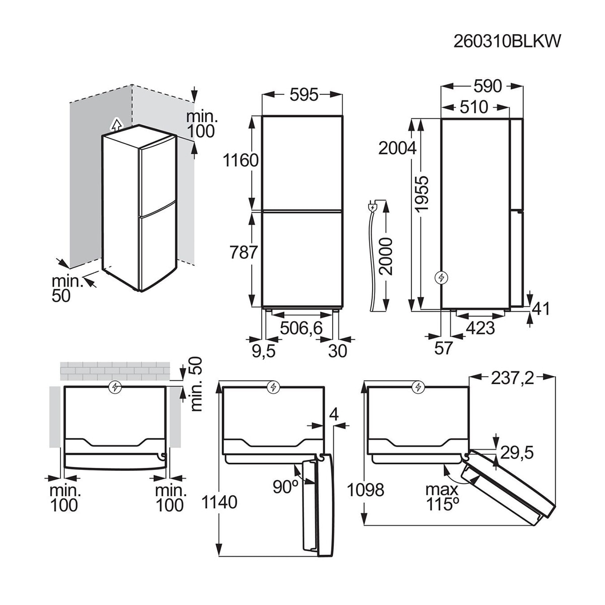 Frigorífico Combi Electrolux, No frost, Multiflow, Control humedad, Serie 600,LNB6MD34U0 3