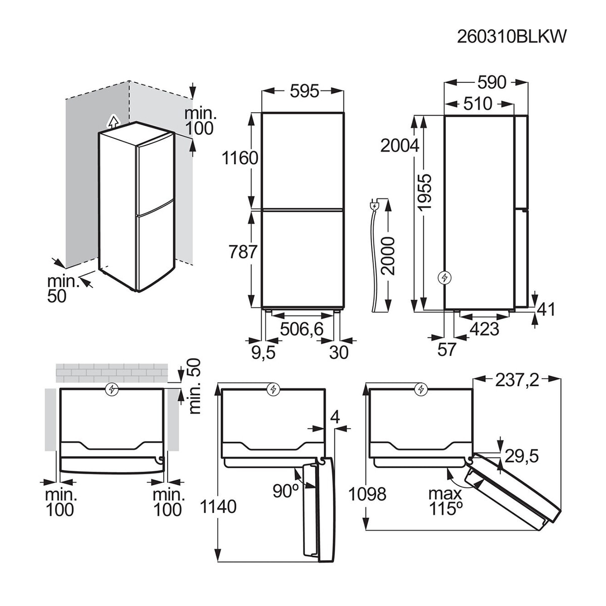 Frigorífico Combinado AEG Série 6000 ORC6M341DV No Frost com Multiflow e Controlo de Humidade Inox-2