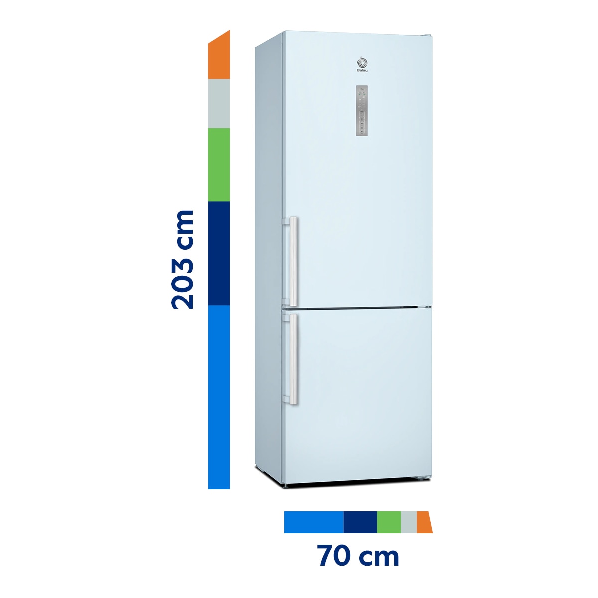 Frigorífico combi Balay, NoFrost - 3KFE777WE - Blanco Blanco-2