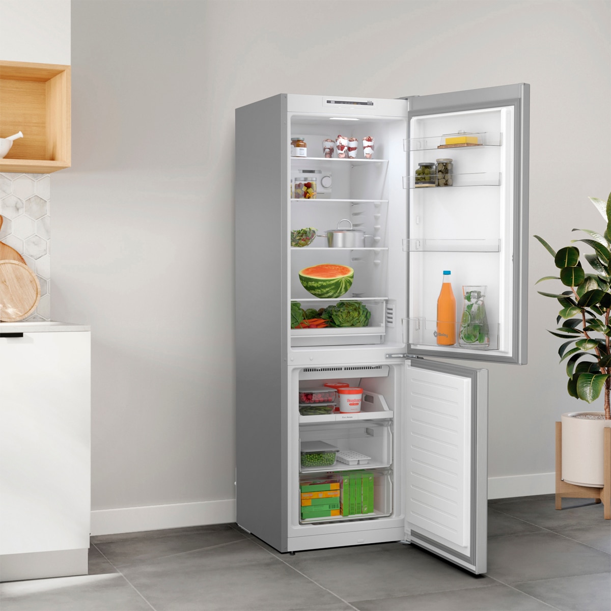 Frigorífico combi Balay, NoFrost - 3KFE551MI Acero mate antihuellas-3