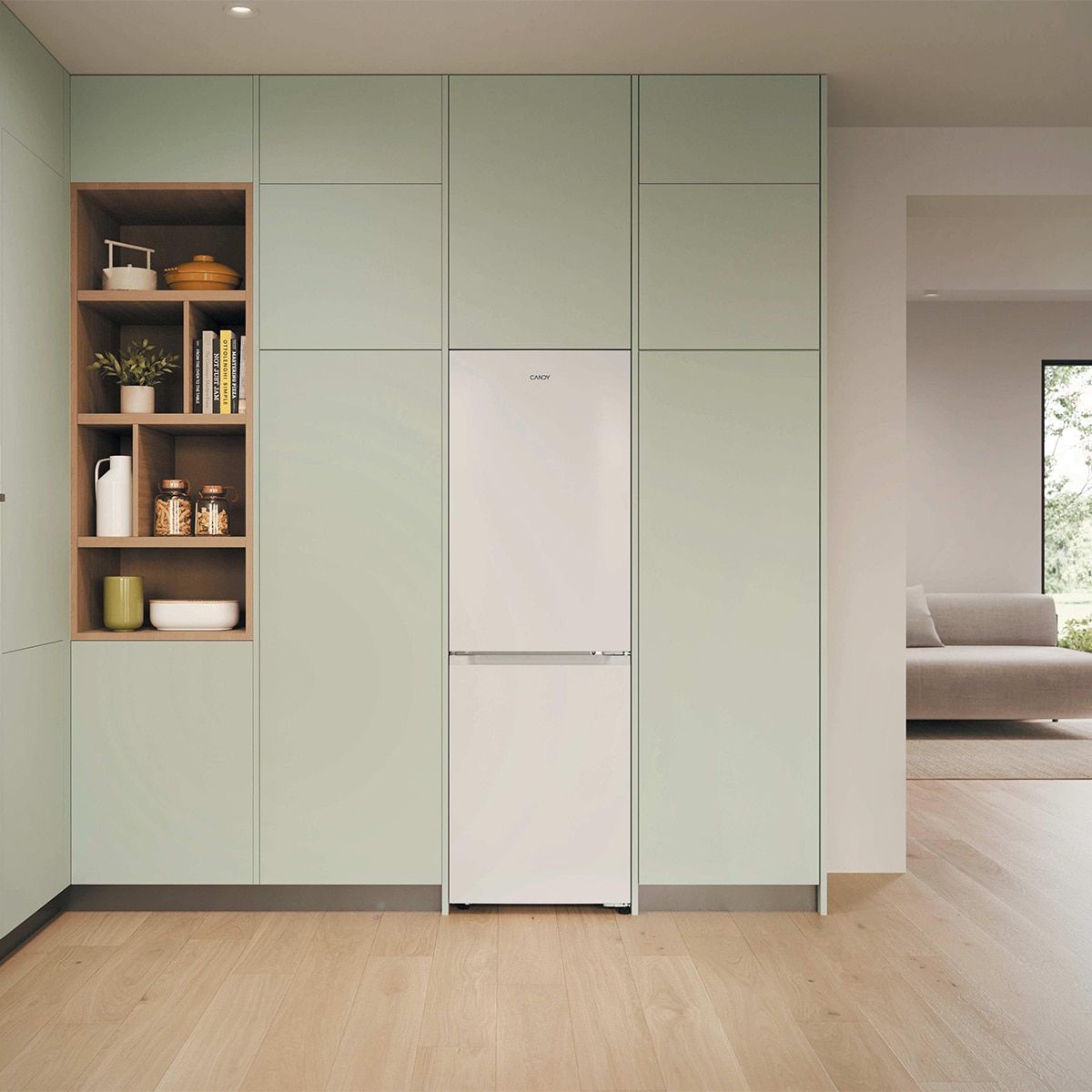 Frigorífico Combi Candy Space Fit Total No Frost Fresco Style - CNCQ2T6S18DW 16
