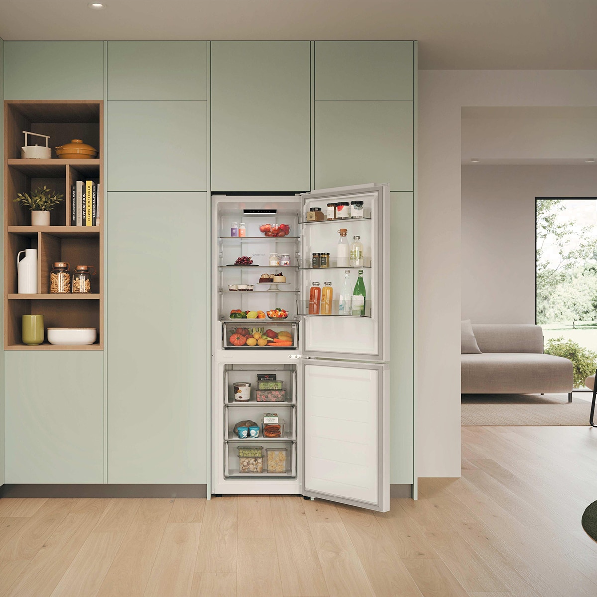 Frigorífico Combi Candy Space Fit Total No Frost Fresco Style - CNCQ2T6S18DW 17