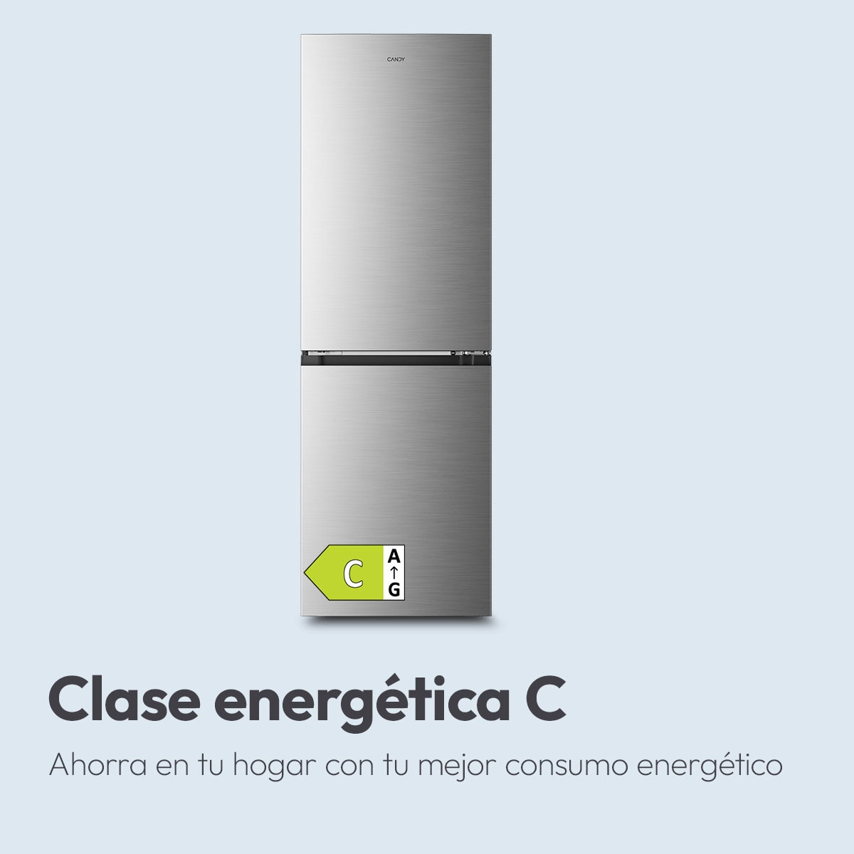 Frigorífico Combi Candy Space Fit Total No Frost Fresco Style - CNCQ2T6S18CX 9