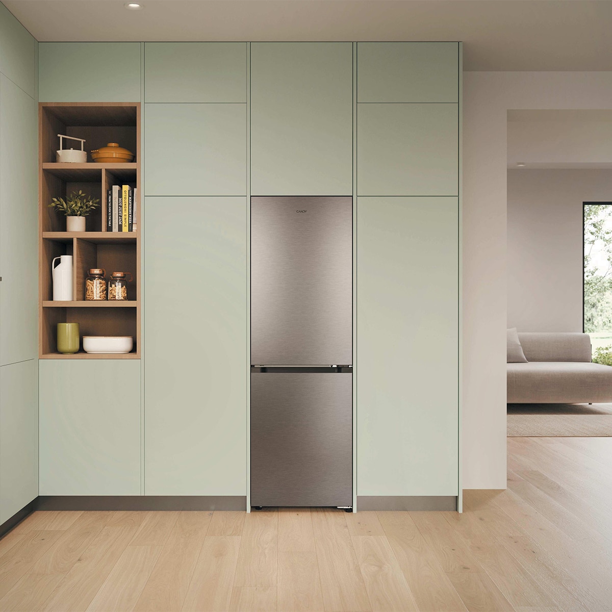 Frigorífico Combi Candy Space Fit Total No Frost Fresco Style - CNCQ2T6S18CX 17