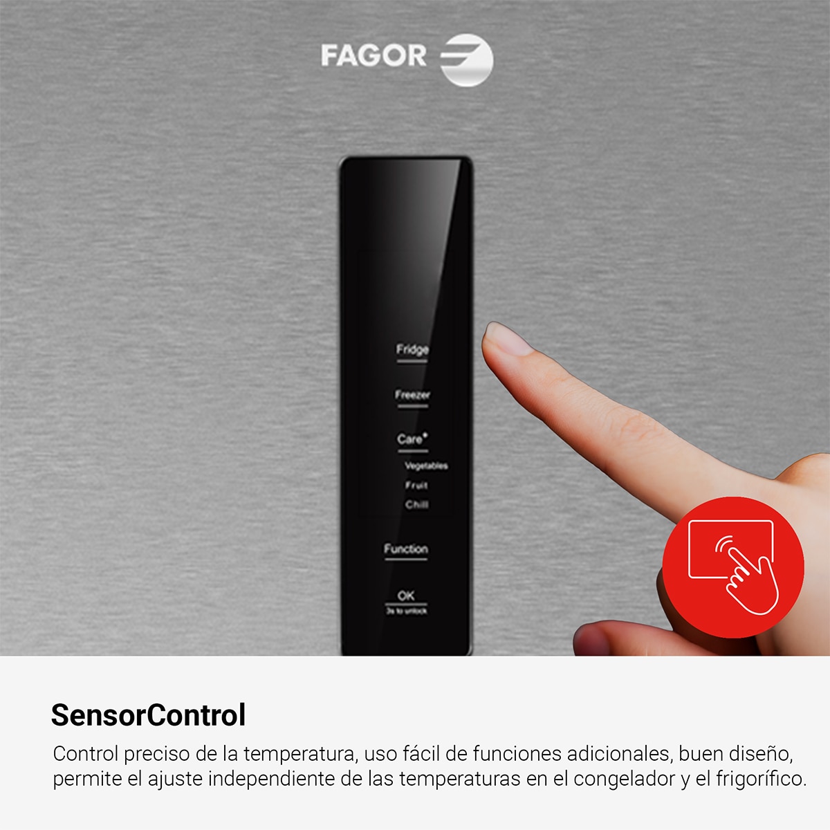 Frigorífico Combinado Fagor 3FFK-6980X Master Total No Frost, Compressor Inverter - Aço Inoxidável Aço inoxidável-6