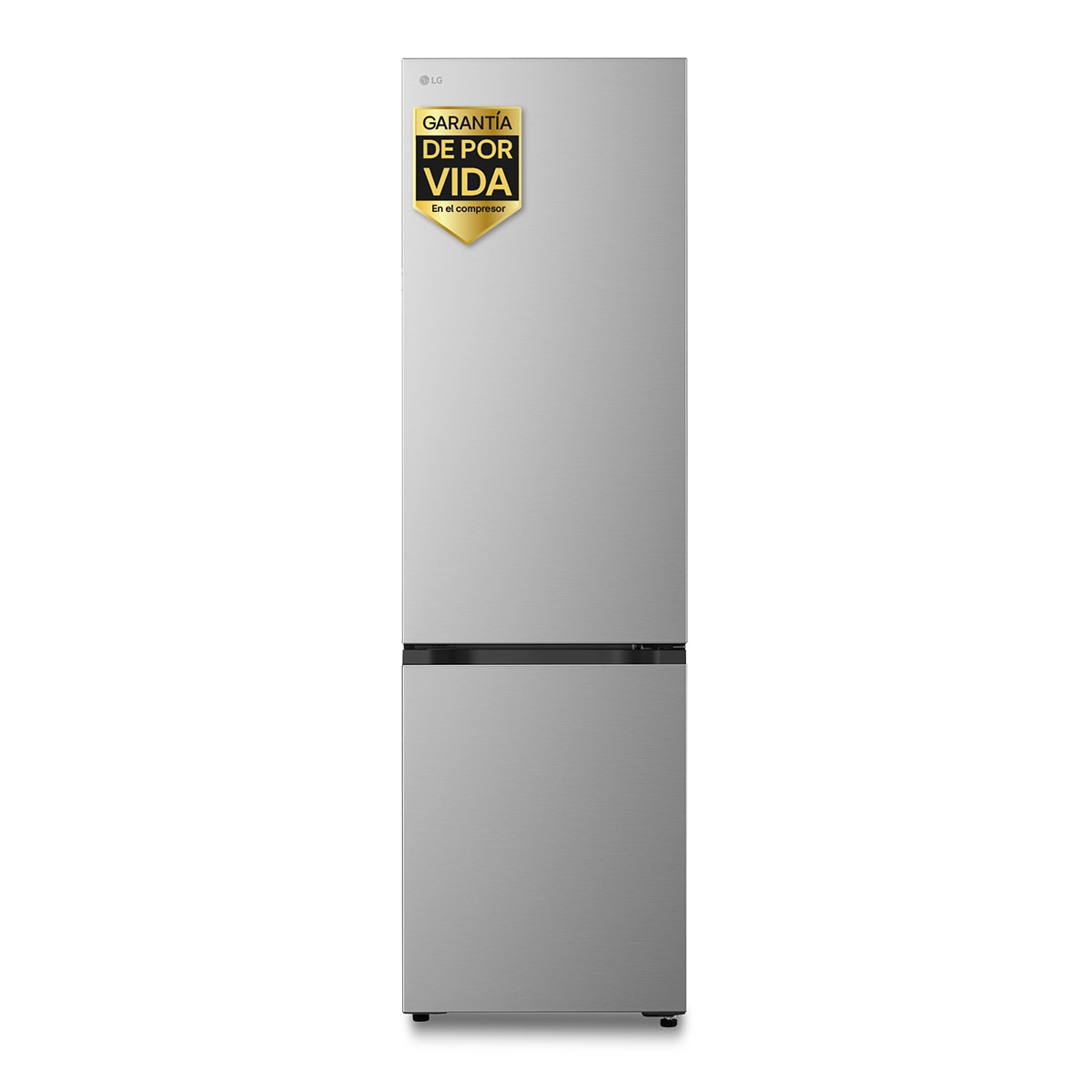 Frigorífico combi LG GBBS524DPY, 203 x 59.7 x 67.4 cm, Total No Frost, clase D, 218 kWh/año, 35 dB, 375 litros, Fresh Converter+, inox antihuellas