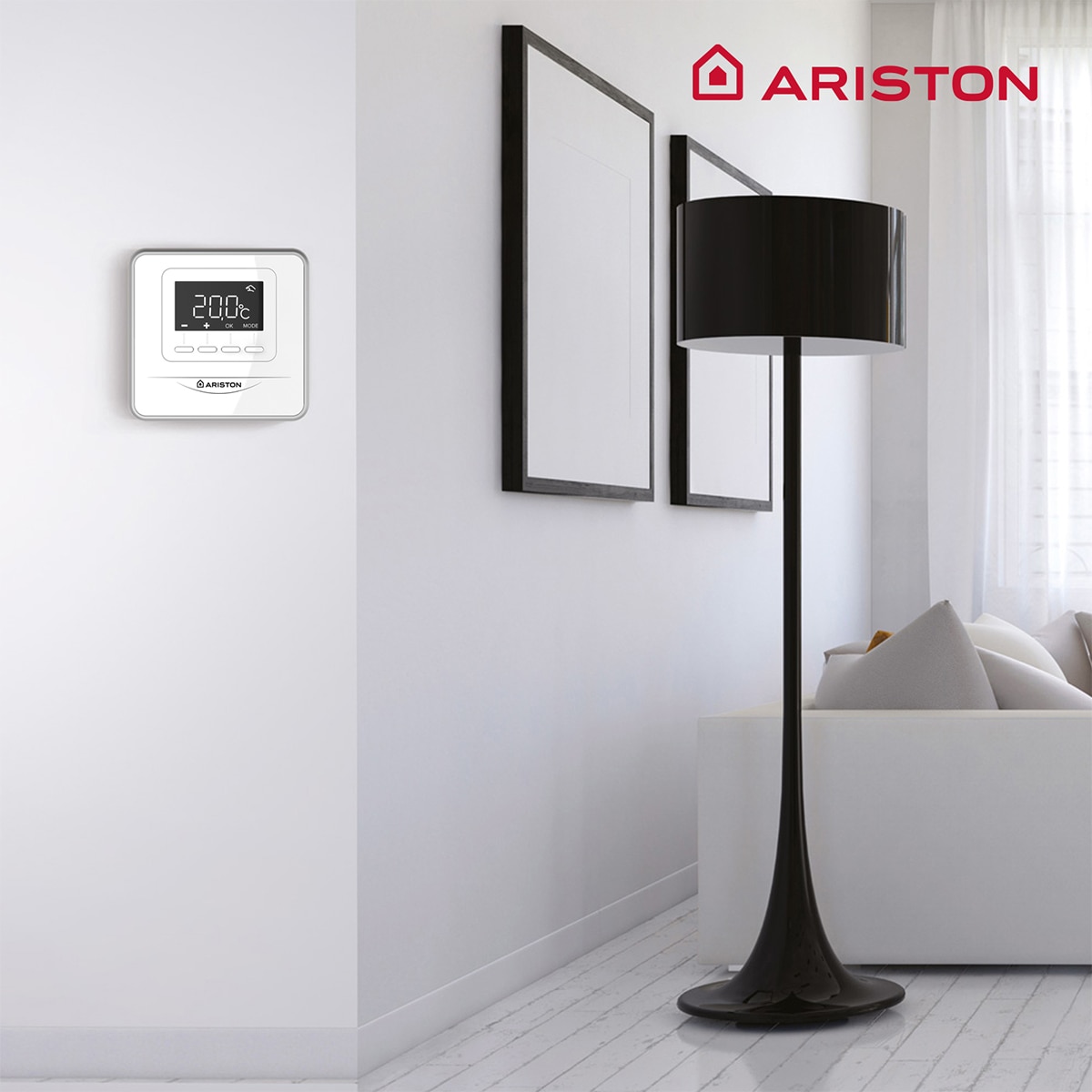 Termostato Cube RF Ariston Blanco-3