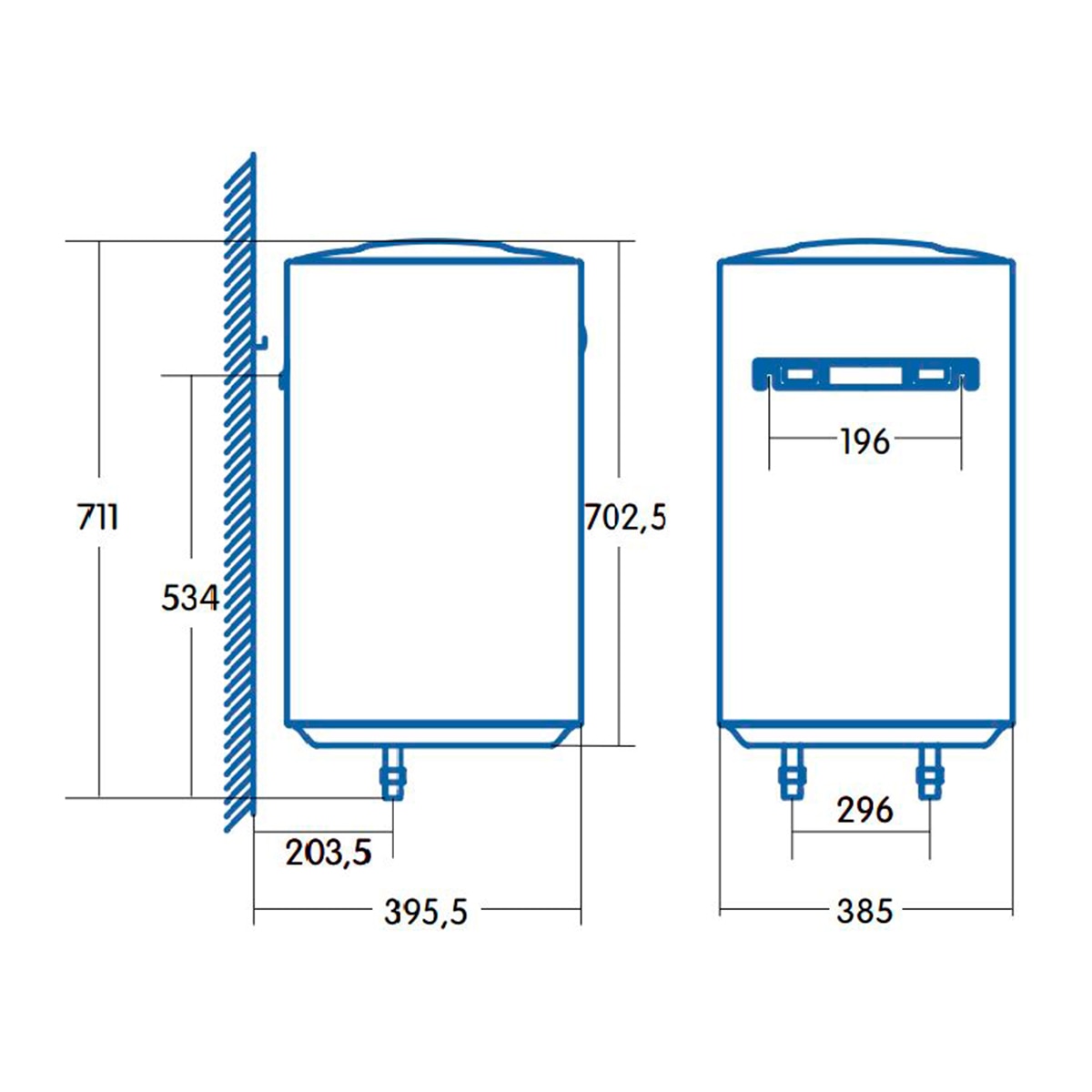 Termo eléctrico vertical / horizontal Cata CTRH 50 REV con capacidad de 50 litros Blanco-5