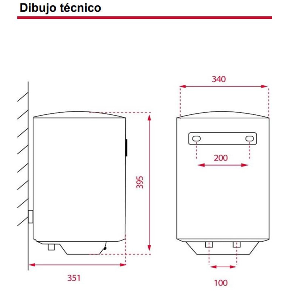Termo eléctrico vertical Teka EWH 15 C con capacidad de 15 litros Blanco-2