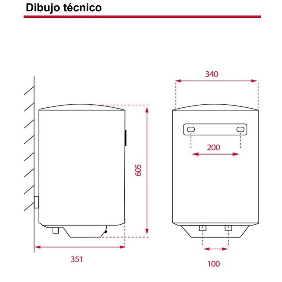 Termo eléctrico vertical Teka EWH 30 C con capacidad de 30 litros - Blanco Blanco-2