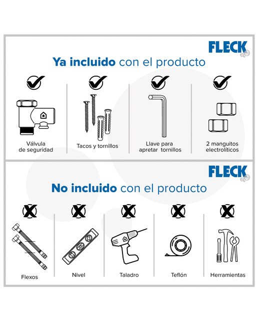 Termo eléctrico vertical/horizontal Ariston 25 litros - FLECK BON 25 EU2 Blanco-9