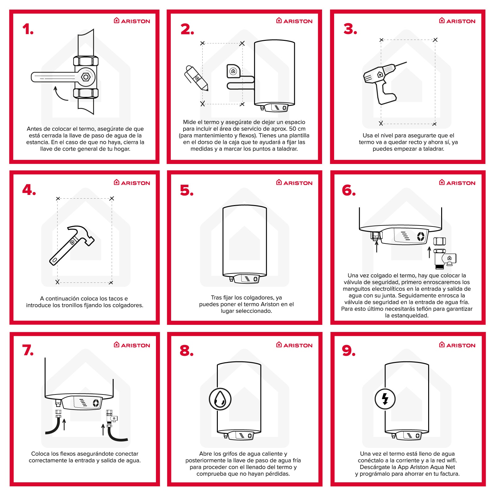 Termo eléctrico vertical/horizontal Ariston 150 litros, funcion ECO EVO - FLECK NILO 150 EU - Blanco Blanco-7