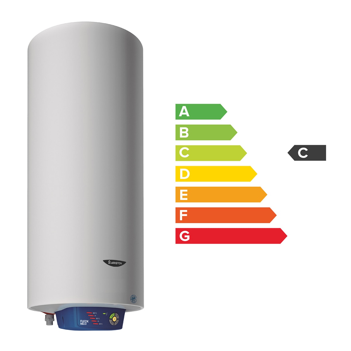 Termo eléctrico vertical/horizontal Ariston 25 litros, funcion ECO EVO -FLECK NILO 25 EU2 Blanco-2