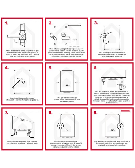 Termo eléctrico vertical/horizontal Ariston 100 litros, Tecnología Waterplus - PRO1 ECO MULTIS 100 DRY EU Blanco-7