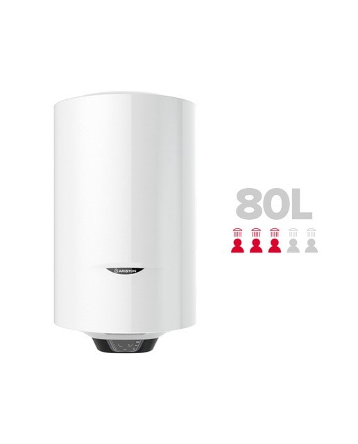 Termo eléctrico vertical/horizontal Ariston 80 litros, Tecnología Waterplus -PRO1 ECO MULTIS 80 DRY EU - Blanco Blanco-3
