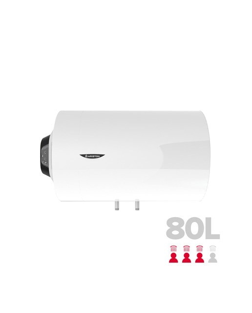Termo eléctrico horizontal Ariston 80 litros -PRO1 ECO 80 H ES EU Blanco-3