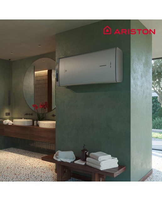 Termo eléctrico vertical/ horizontal Ariston 80 litros - VELIS DRY WIFI 80 GRIS WIND 39-9