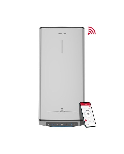 Termo eléctrico vertical/ horizontal Ariston 100 litros - VELIS DRY WIFI 100 - Gris Gris-5