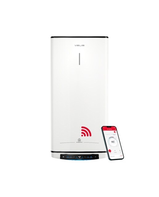 Termo eléctrico vertical/ horizontal Ariston 50 litros, conexión WiFi - VELIS WIFI 50 ES EU Blanco-4