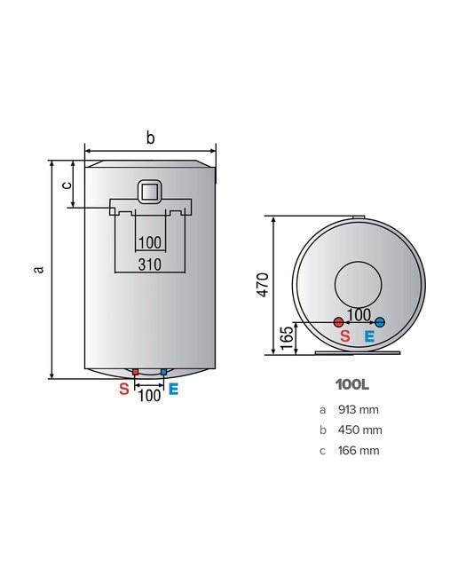 Termo eléctrico vertical Ariston 100 litros - LYDOS WIFI 100V 4