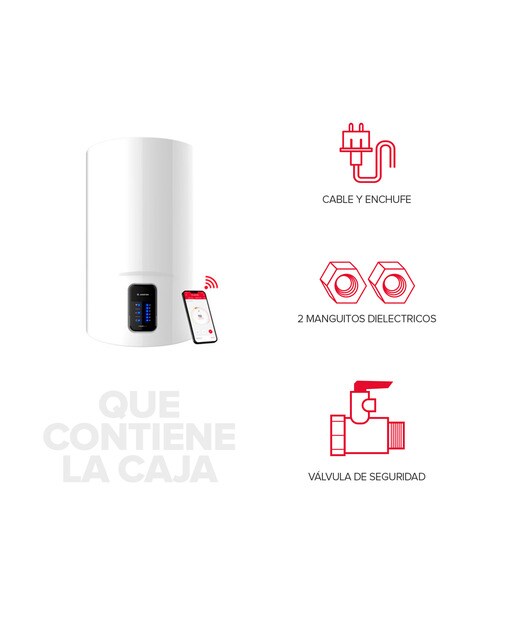 Termo eléctrico vertical Ariston 100 litros - LYDOS WIFI 100V 6