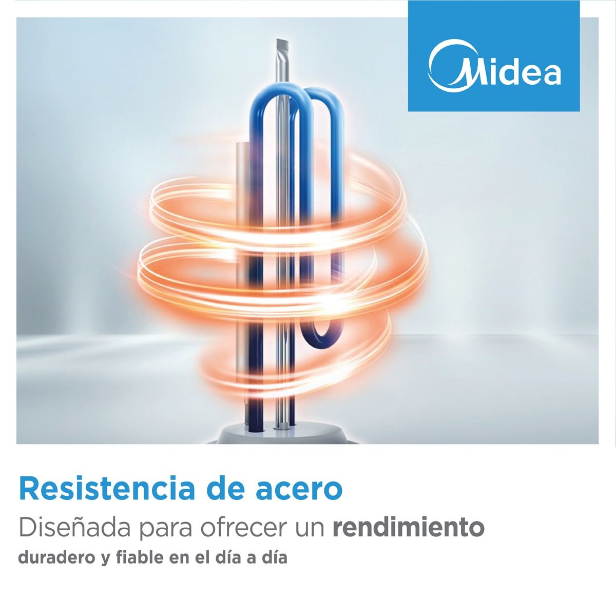 Termo eléctrico Vertical/Horizontal Midea - D100-15FA5 con capacidad de 100 litros Blanco-3