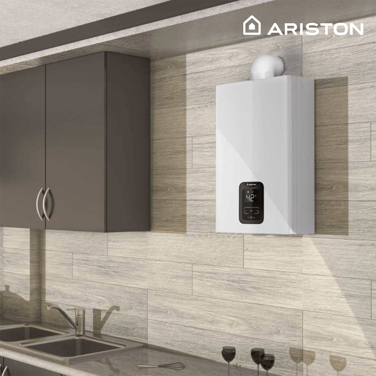 Calentador estanco Ariston Next Evo LPG 11L Blanco-5