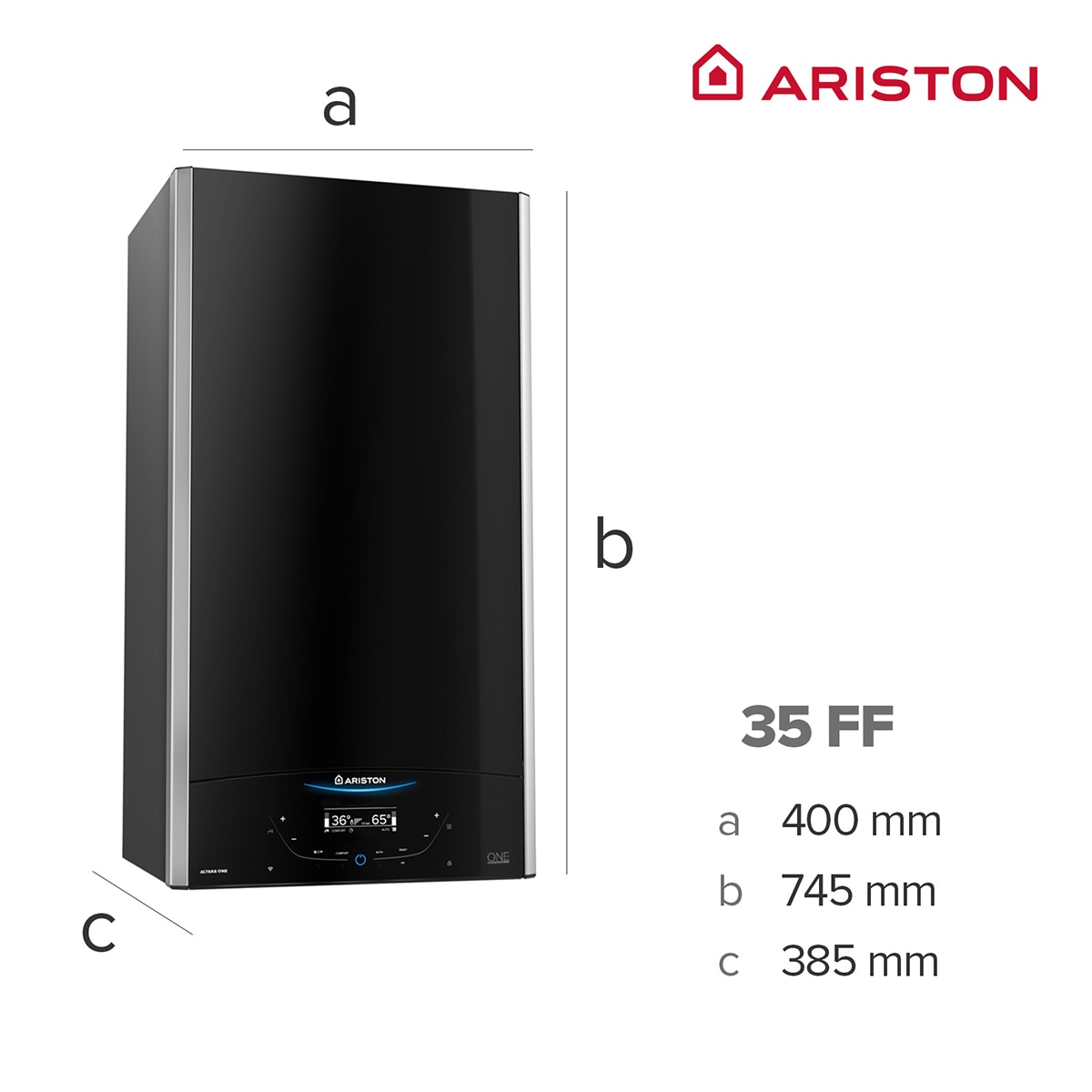 Caldera de condensación Ariston Alteas One+ Net 35 Negro-2