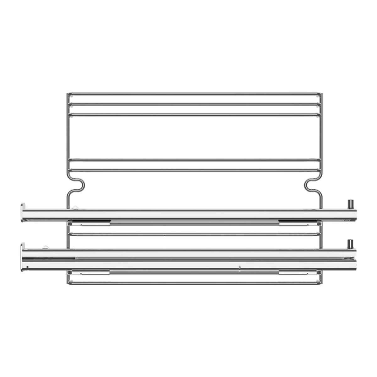 Imagen 0 de Guías telescópicas de 2 alturas para hornos estándar de 60cm Teka - KIT TELESC 2 LEVEL F+N Inox