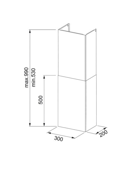 Kit chimenea Franke para campana - 1120285288 Negro-2