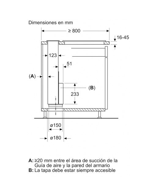 Set de montaje Siemens para extractor de encimera - LZ21WWM11 3