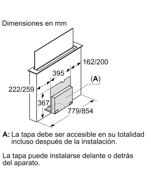 Set de montaje Siemens para extractor de encimera - LZ21WWM11 5