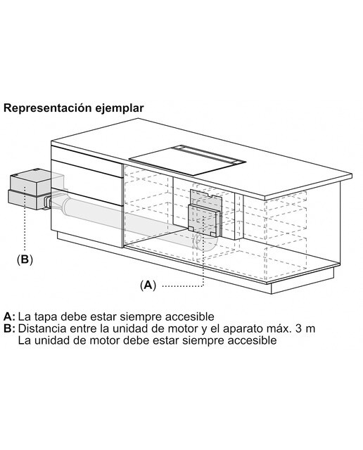 Set de montaje Siemens para extractor de encimera - LZ21WWM11 7