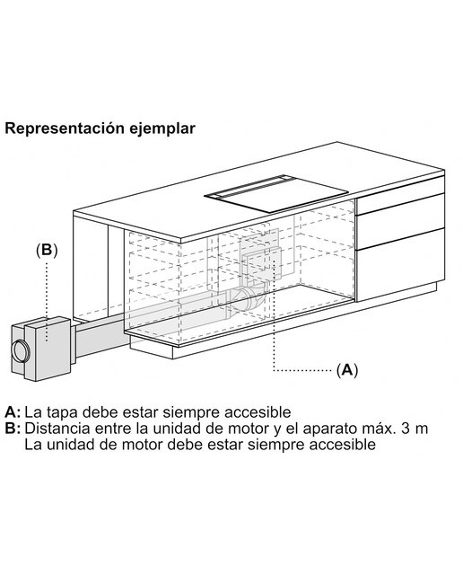 Set de montaje Siemens para extractor de encimera - LZ21WWM11 8