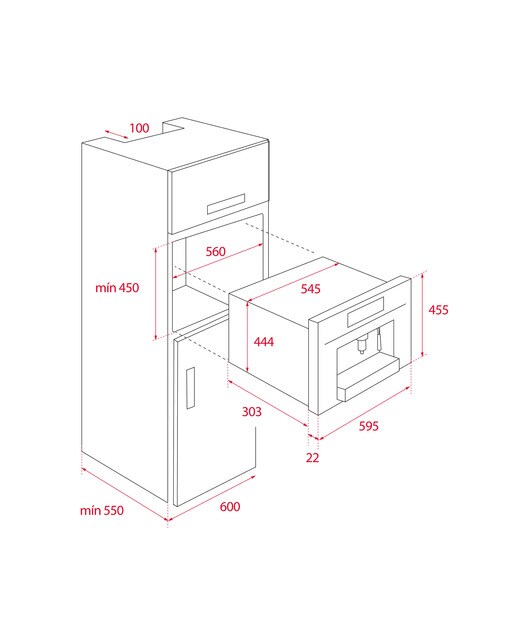 Máquina de café Encastrável Teka CLC 8350 Multi Cápsulas e Café Pré-moído, Display TFT 4" a Cores - Preto 2