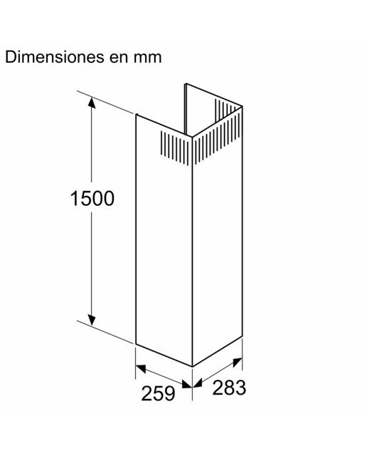 Acessório Bosch DWZ0BX3L1 para Exaustor Inox-2