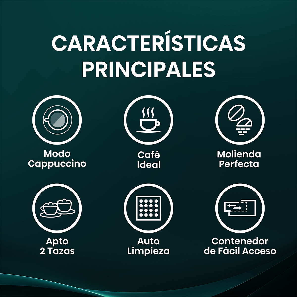 Imagen 3 de Cafetera automática integrable Hisense - CM4H8BG - Negro Negro