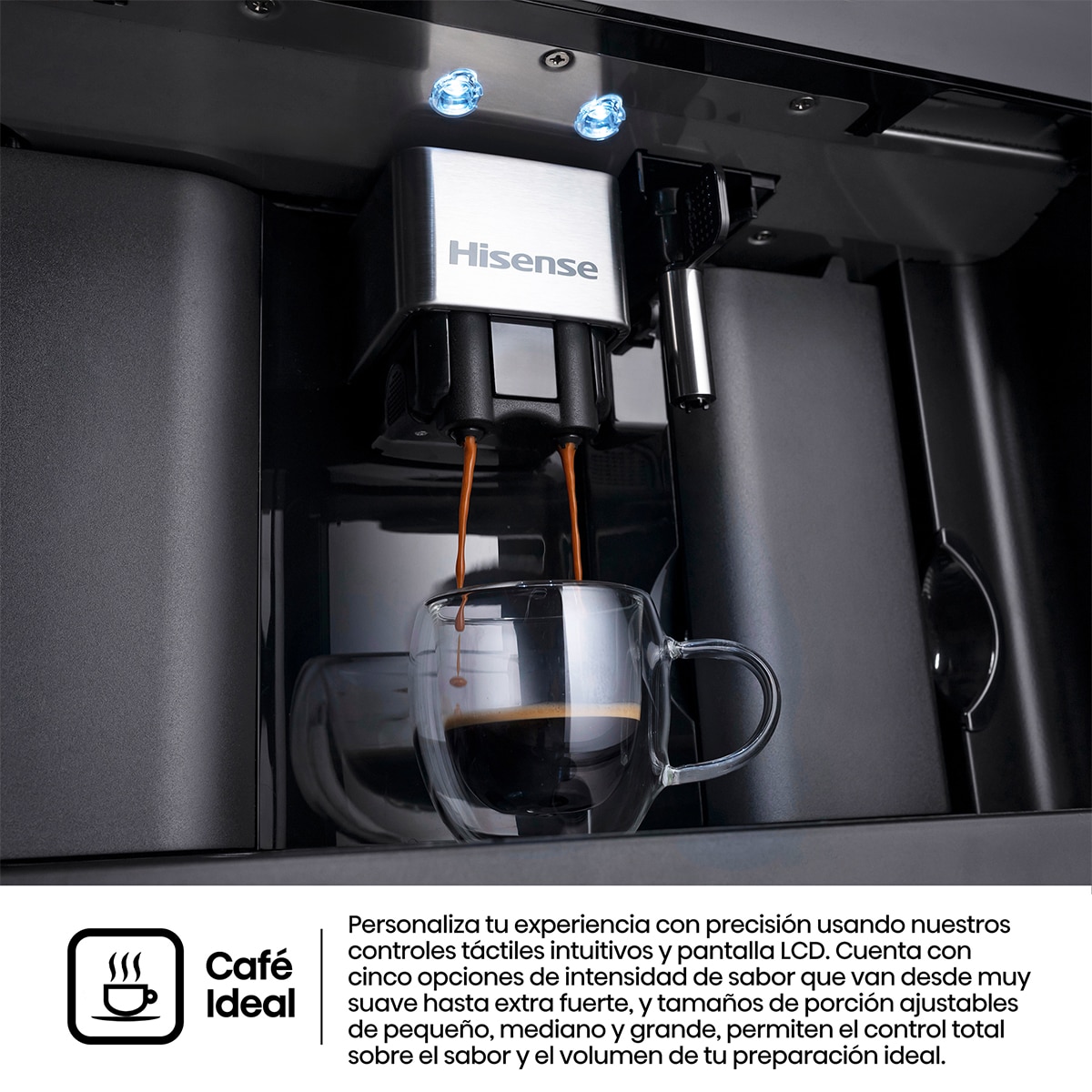 Imagen 5 de Cafetera automática integrable Hisense - CM4H8BG - Negro Negro