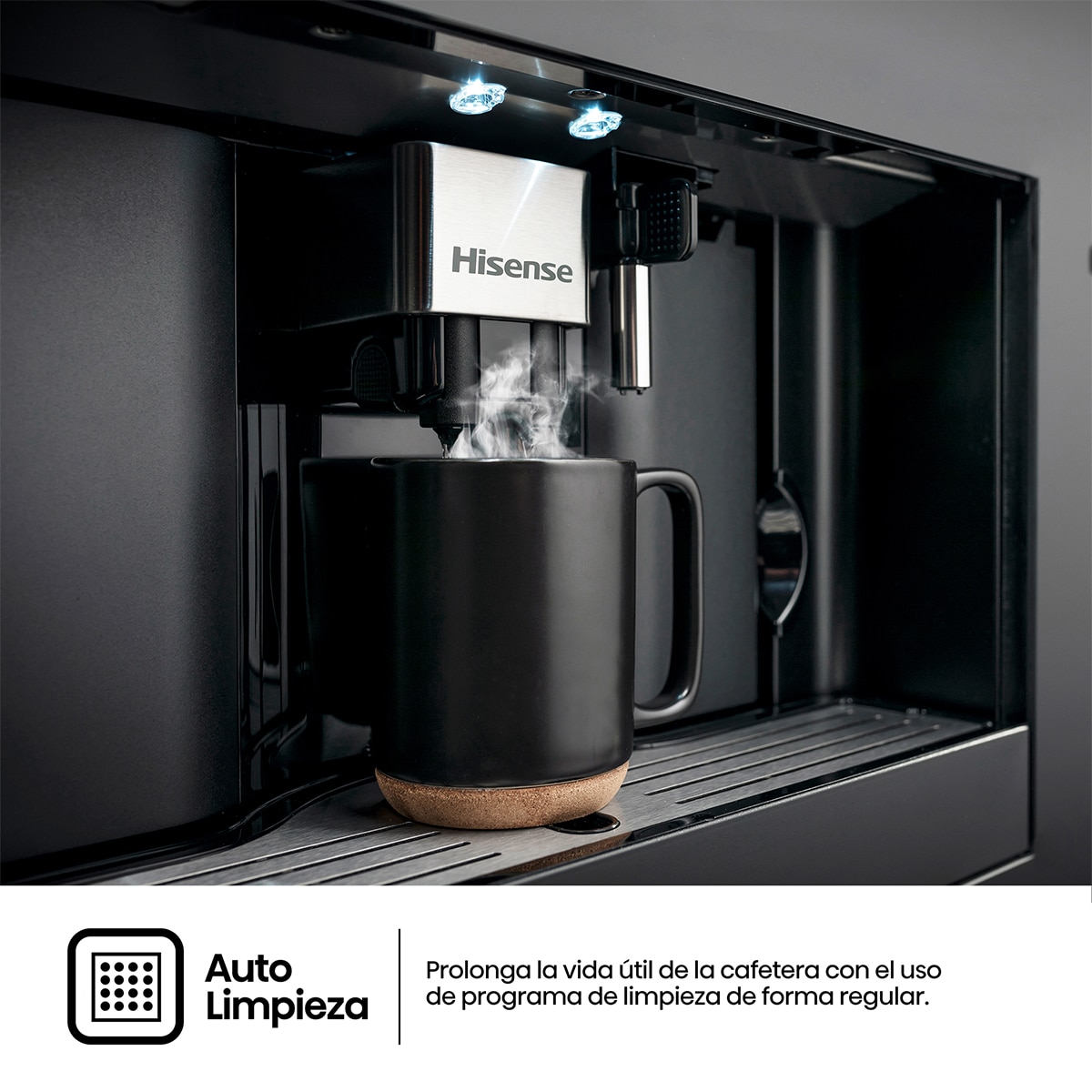 Imagen 8 de Cafetera automática integrable Hisense - CM4H8BG - Negro Negro