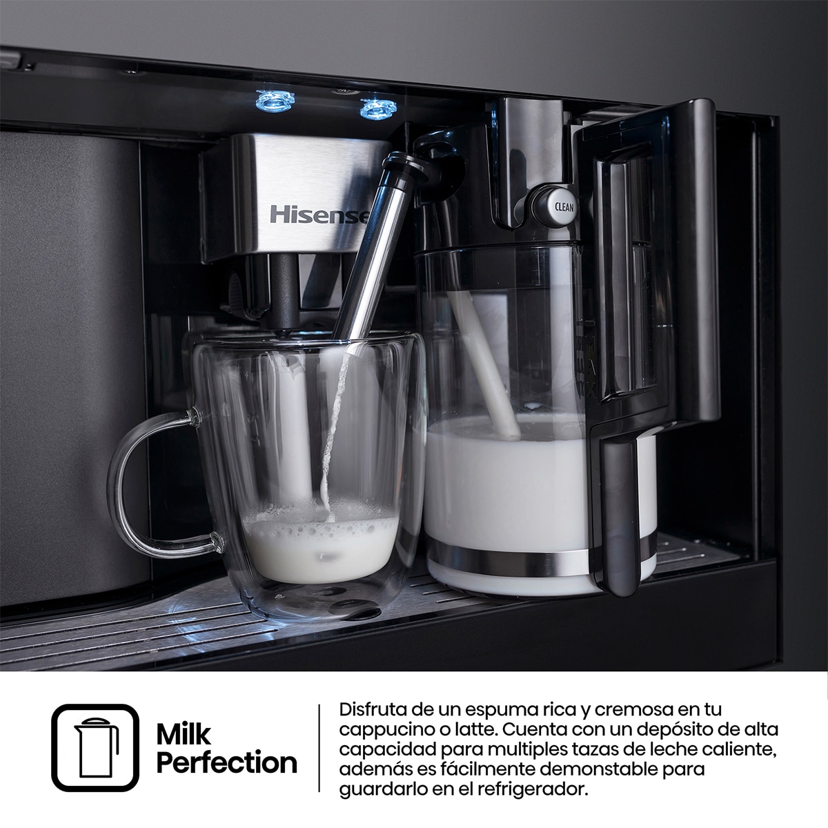 Imagen 10 de Cafetera automática integrable Hisense - CM4H8BG - Negro Negro