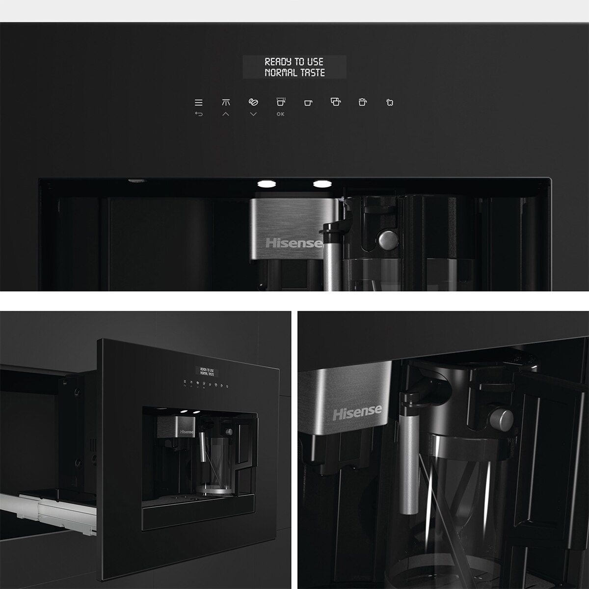 Imagen 11 de Cafetera automática integrable Hisense - CM4H8BG - Negro Negro