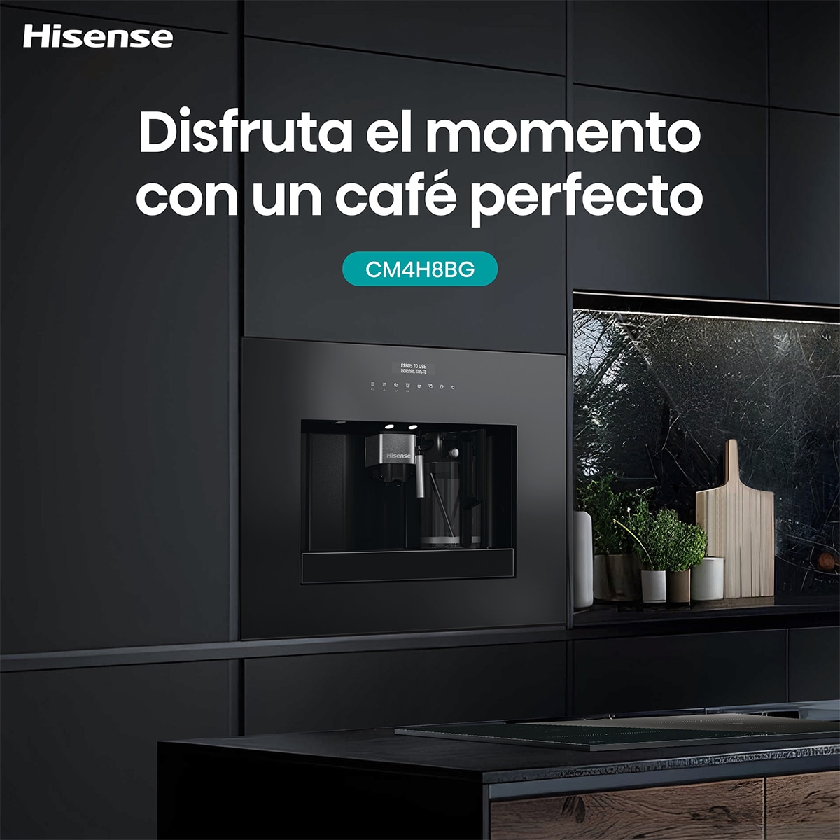 Imagen 13 de Cafetera automática integrable Hisense - CM4H8BG - Negro Negro