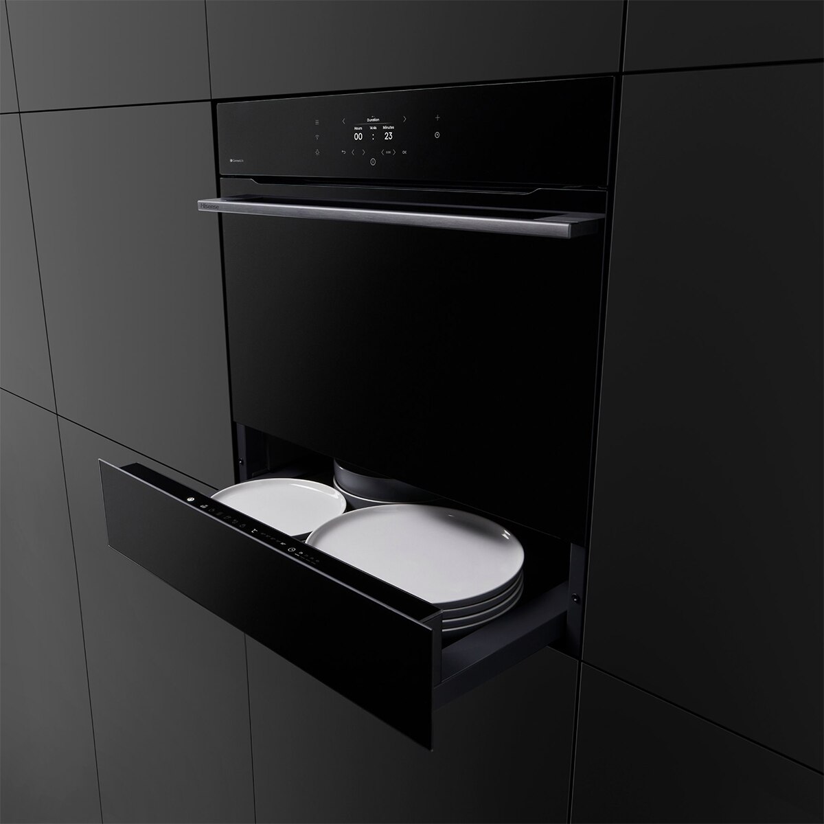 Calientaplatos Hisense capacidad para 6 servicios - WDH14BG Negro-3