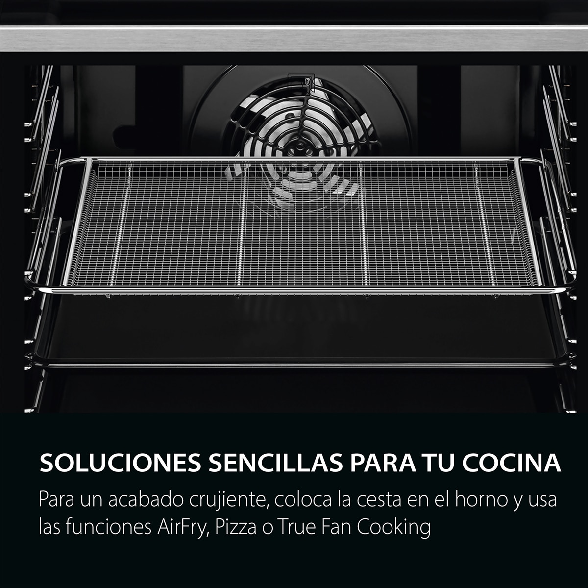 Bandeja AirFry para hornos AEG Acero Inox-3