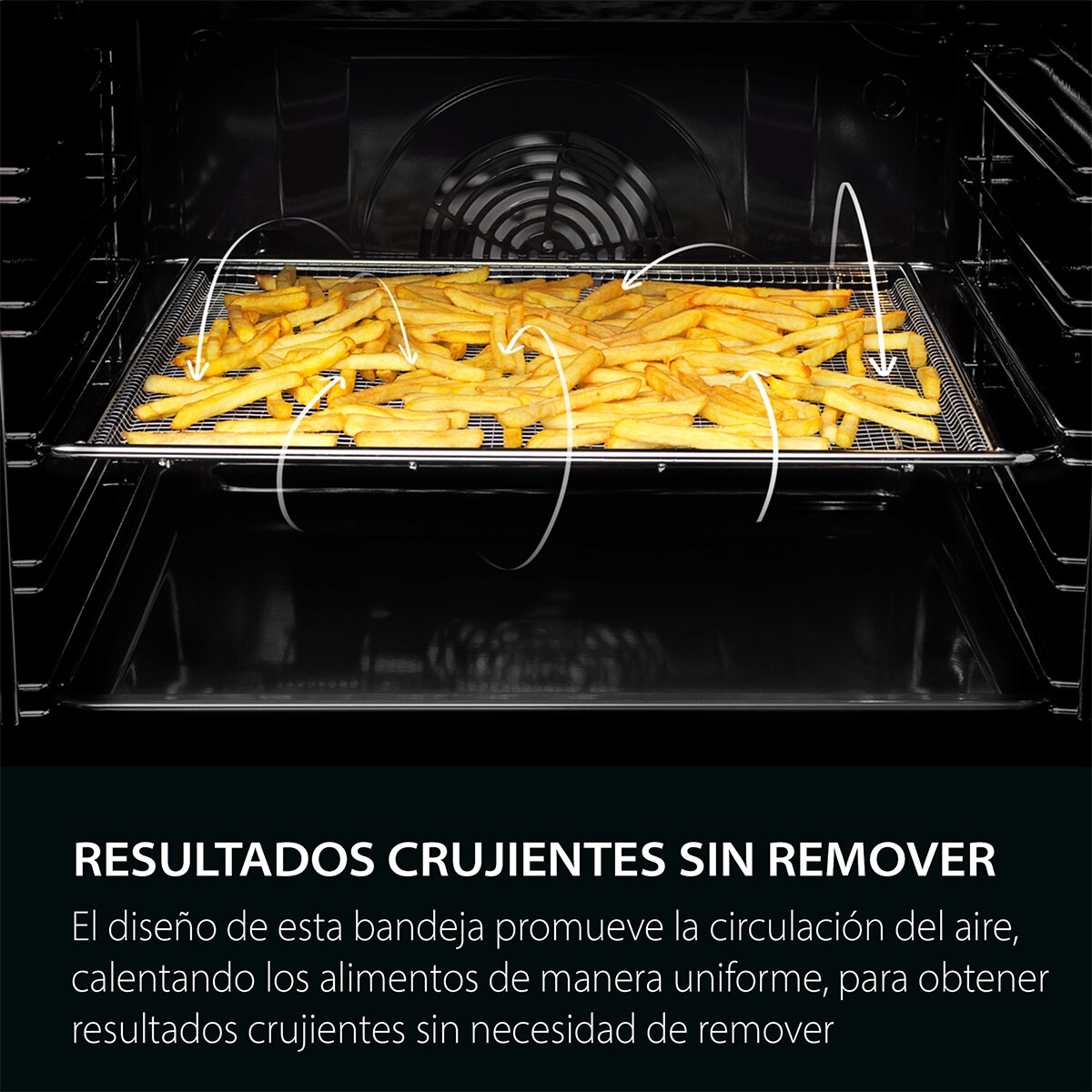 Bandeja AirFry para hornos AEG Acero Inox-4