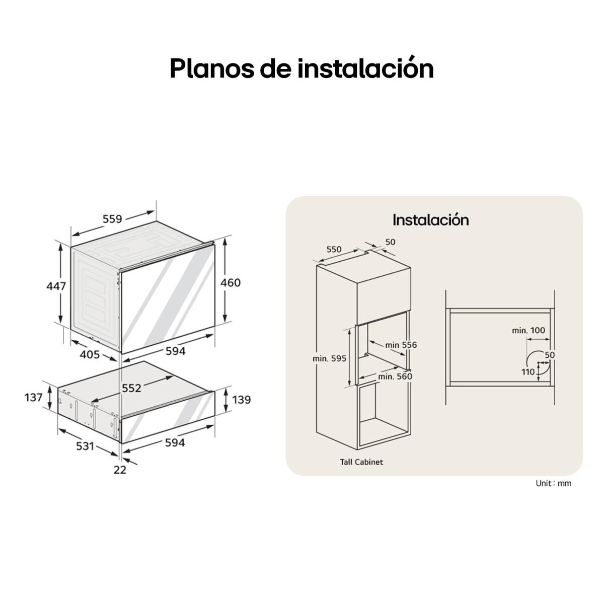Cajon Calienta platos LG - DW7D1913G - Negro claro Negro claro-7