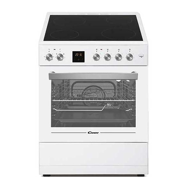 Candy - Cocina compacta Candy 60 cm, placa vitrocerámica 4 zonas y horno eléctrico - CVE660MW-E.