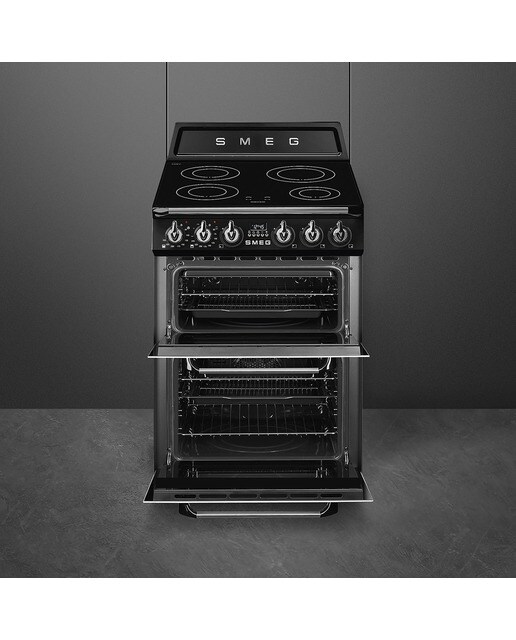 Cocina compacta Smeg placa inducción con 4 zonas y horno multifunción - TR62IBL2 - Negro Negro-3