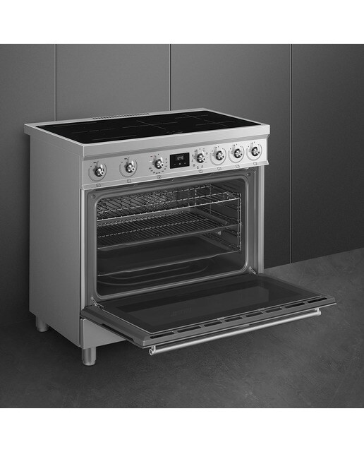 Cocina compacta Smeg con 5 zonas de cocción y horno - C9IMX2 - Acero Inox Acero Inox-6