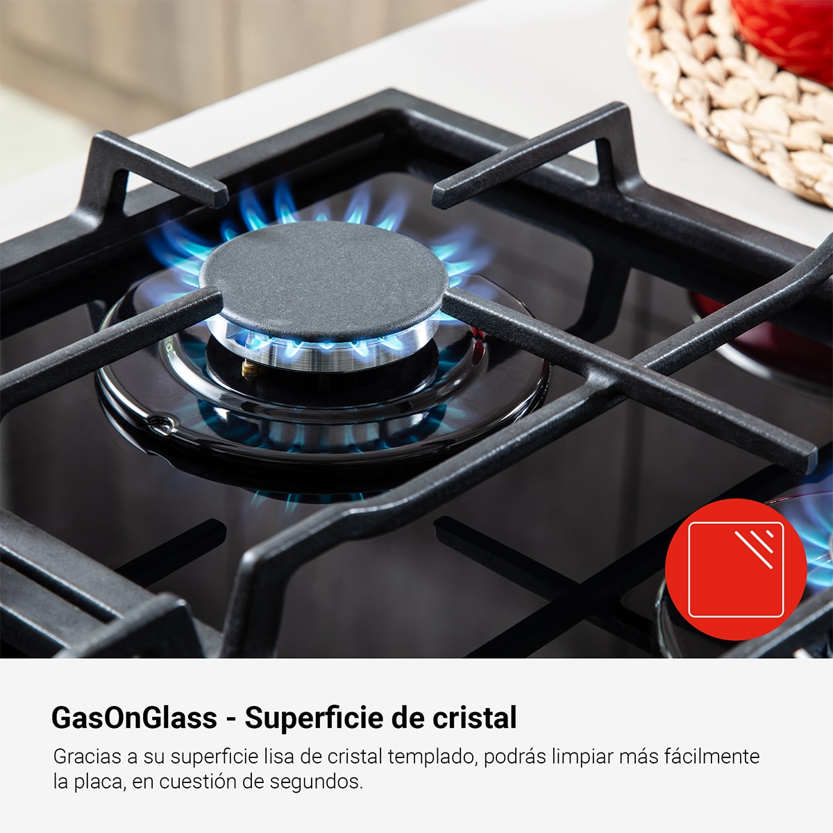 Cocina compacta Fagor con 4 quemadores y horno eléctrico - 3CLG-610BB - Blanco Blanco-11